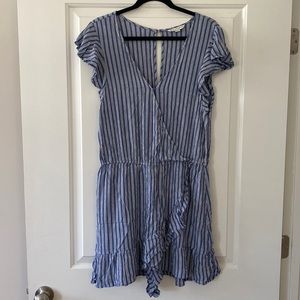american eagle striped skort romper